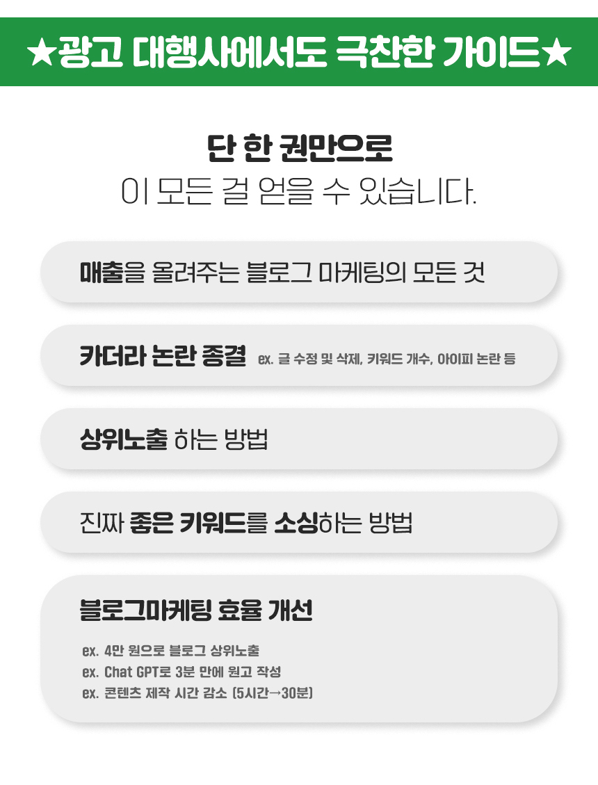 블로그 마케팅, 팔리는 키워드의 비밀 상세 이미지